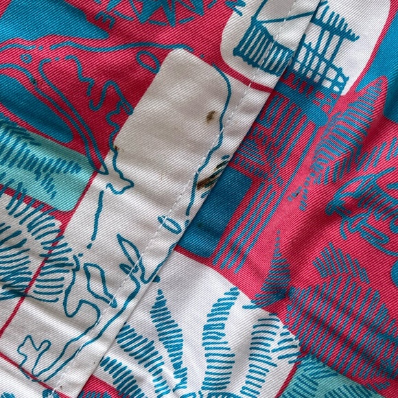 Lilly Pulitzer Patterned Skirt tiny dots very unnoticeable stain - Picture 6 of 10